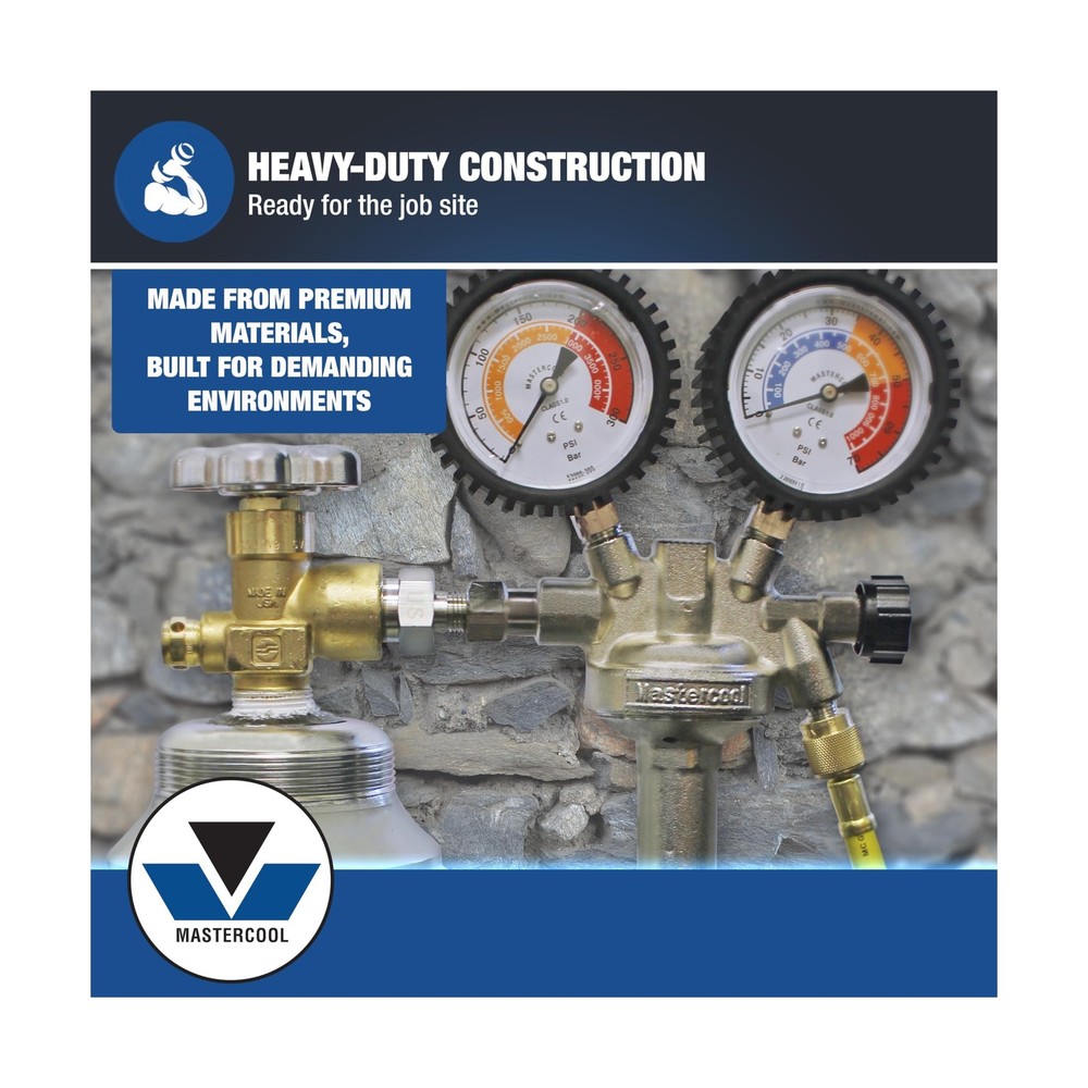 Mastercool 53010 HVAC Pressure Testing Kit | Includes Nitrogen Pressure Regul...