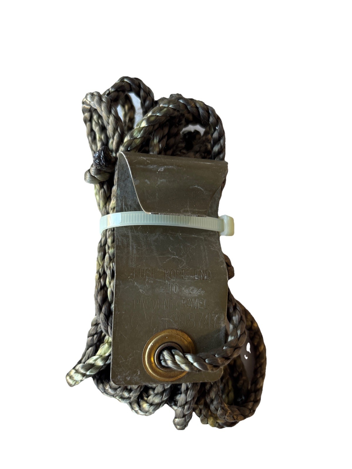 New Military Vehicle Radio Antenna Tiedown Rope With Clip NOS Surplus