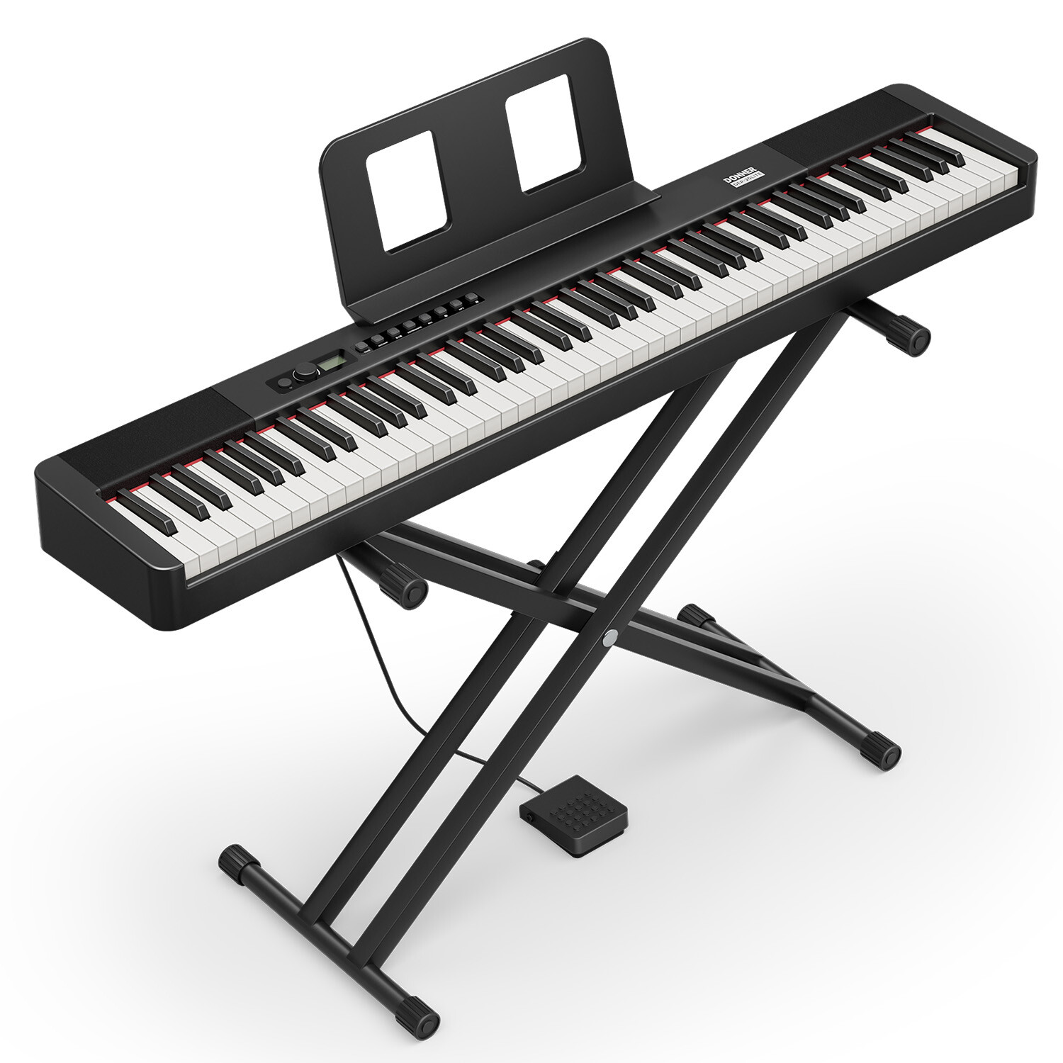 Donner DEP-20 Lite Digital Piano Keyboard with Stand, Refurbished