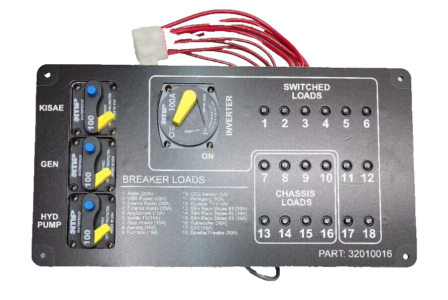 KISAE 32010016 BREAKER POWER DISTRIBUTION CONTROL PANEL *D2
