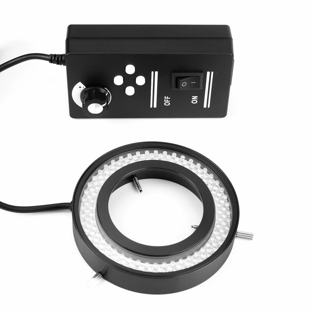 144 LED Ring Light Four Zones Adjustable Stereo Microscope Source Illuminator