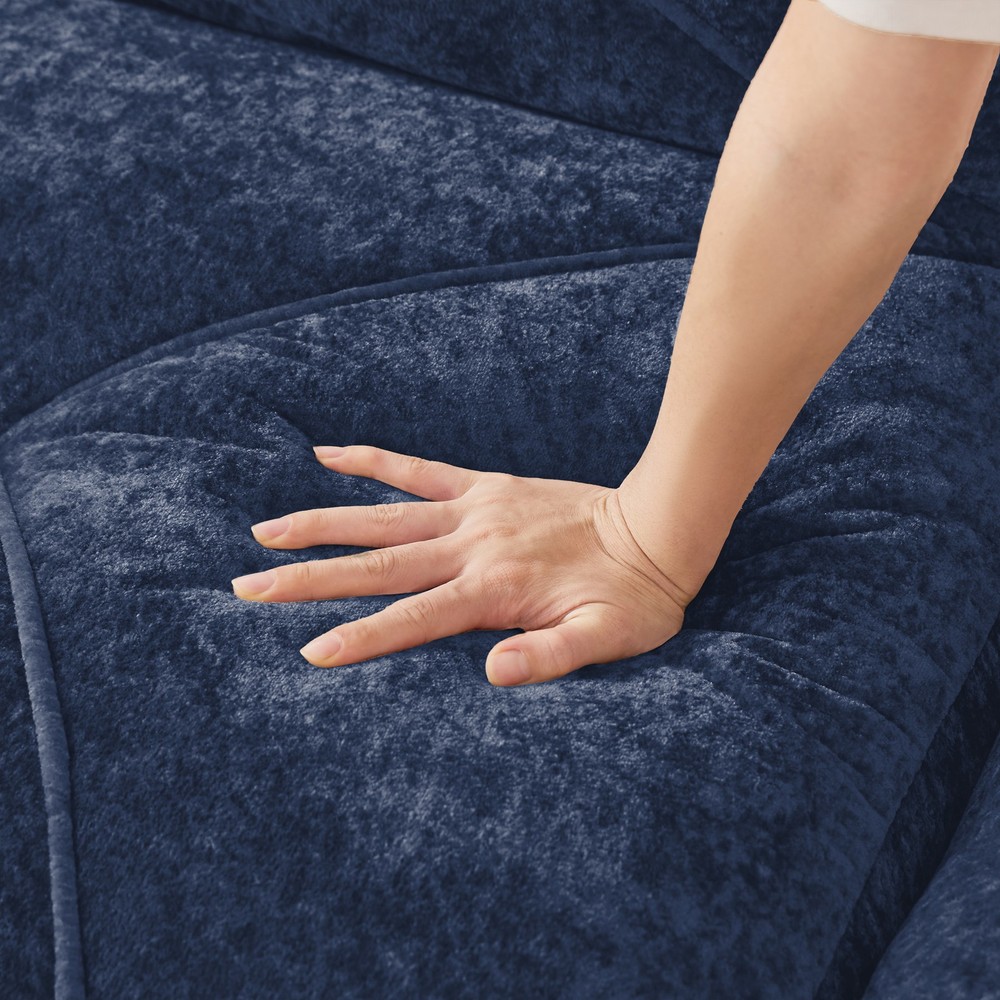 2 Piece Sofa Set Comfy Sofa Couch, 2+3 Seater Sofa Set,Deep Seat Sofa,Soft Vel