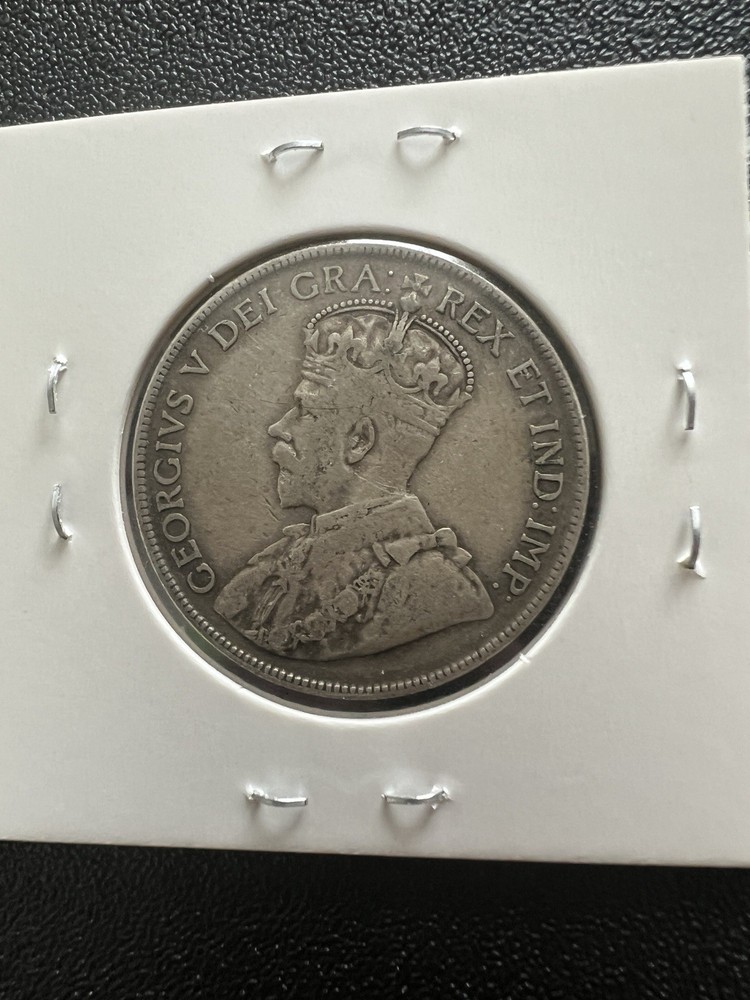 1918 - Canada silver 50 cent - Canadian half dollar