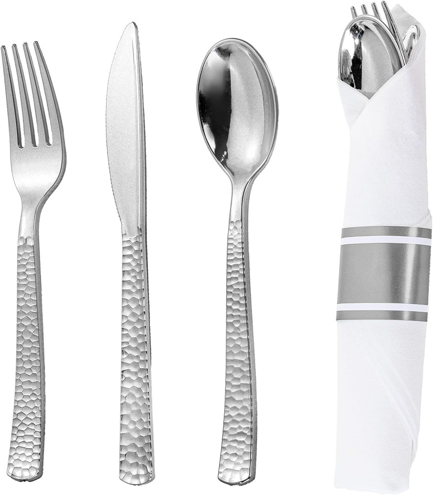 Sier Plastic Sierware, Wrapped Sierware Set Disposable,