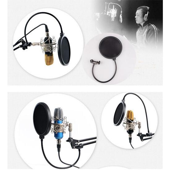 1 PC Double Layer Studio Microphone Wind Screen Mask Filter Equipment New