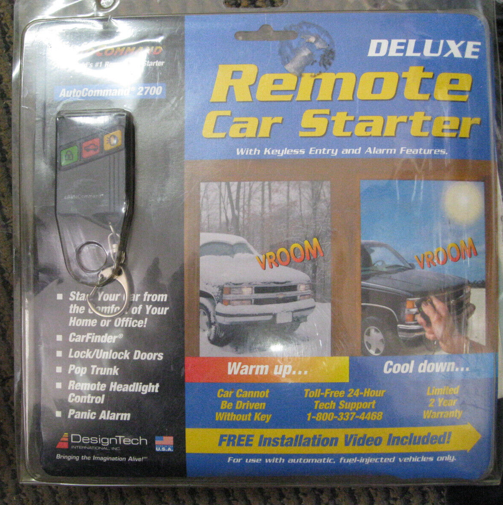Remote Start Design Tech Auto Command 2700 Remote Control Car Starter 20927