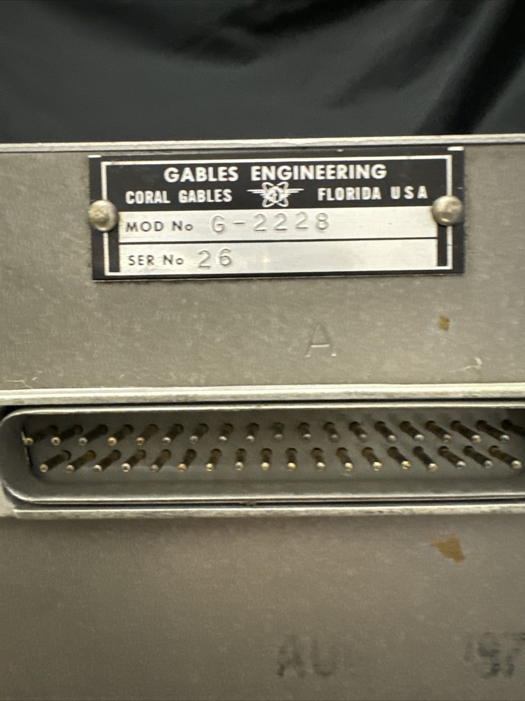 Radar Control Panel; G-2228; 26; REPAIRED