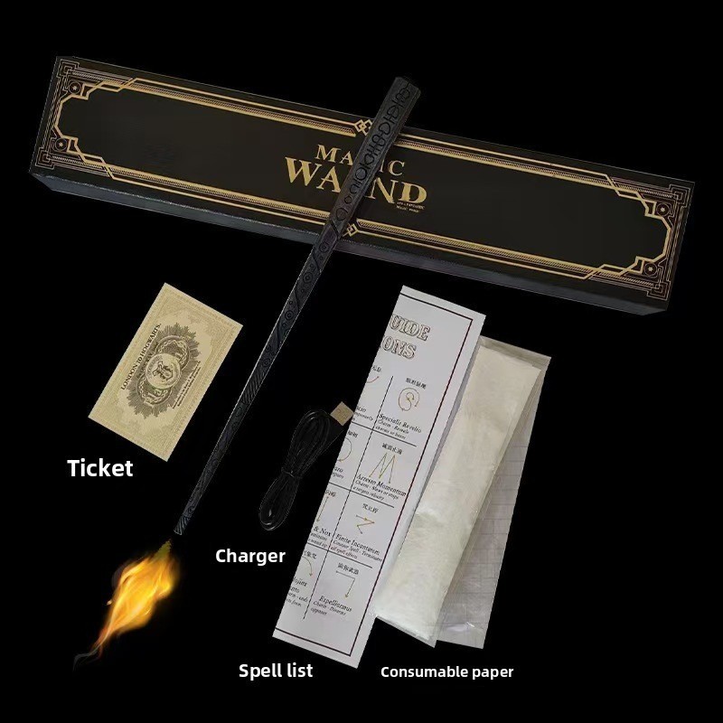 Harry Potter Style ​Magic Flame Wand that shoots fireballs Christmas gifts kid
