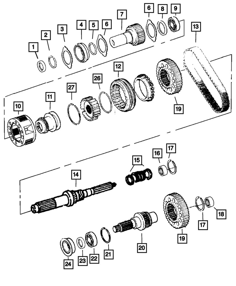 Genuine Mopar Transfer Case Planetary 68196327AA