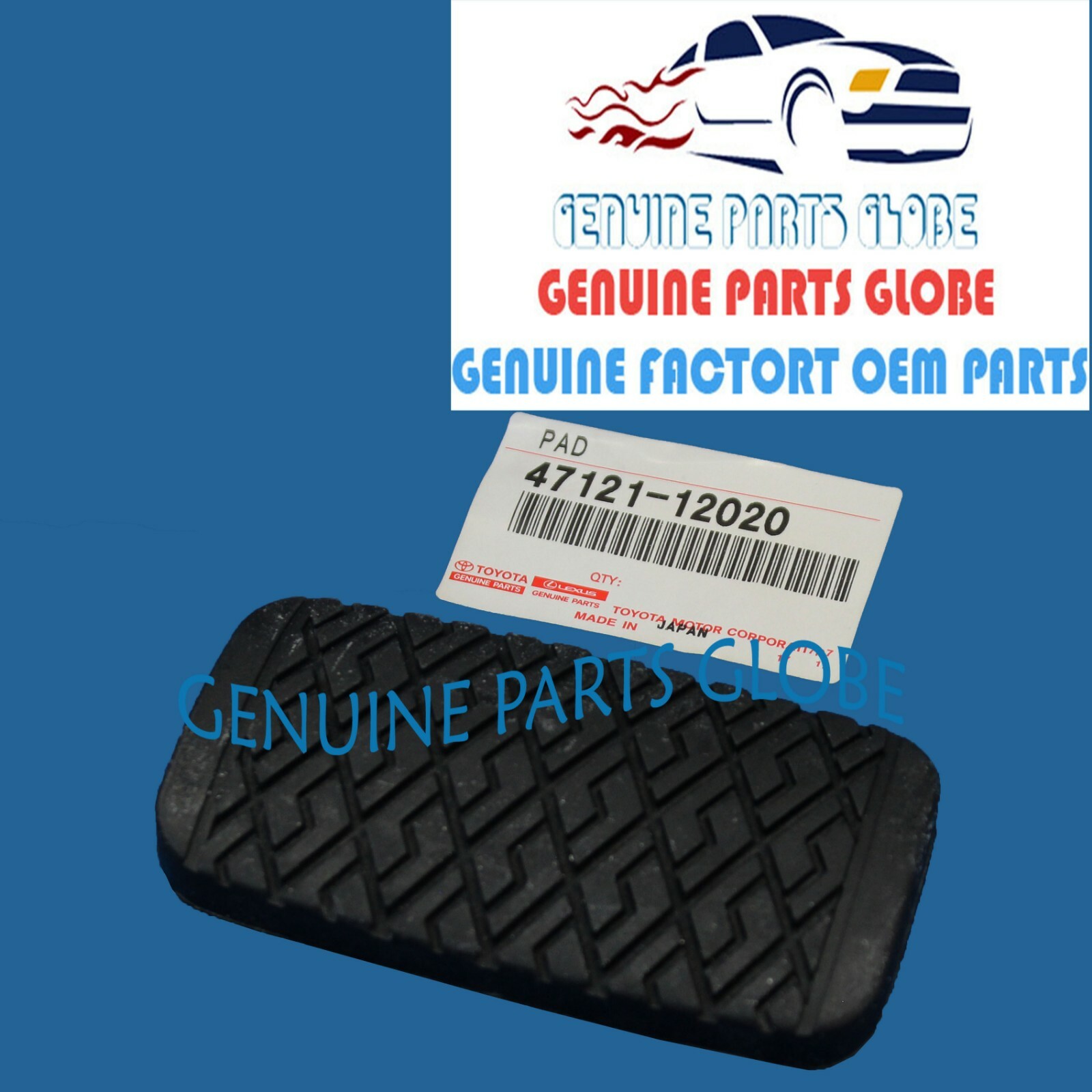 TOYOTA COROLLA MATRIX MR2 TERCEL GENUINE AUTOMATIC BRAKE PEDAL PAD 47121-12020