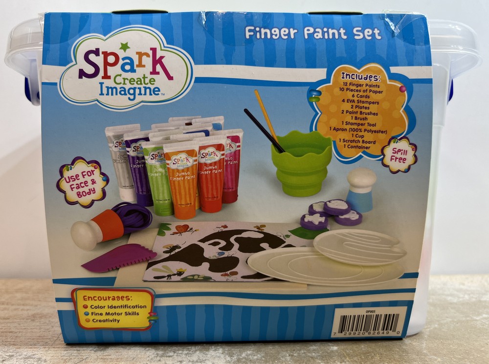 Spark Create Imagine- 42 Piece Finger Paint Set NEW