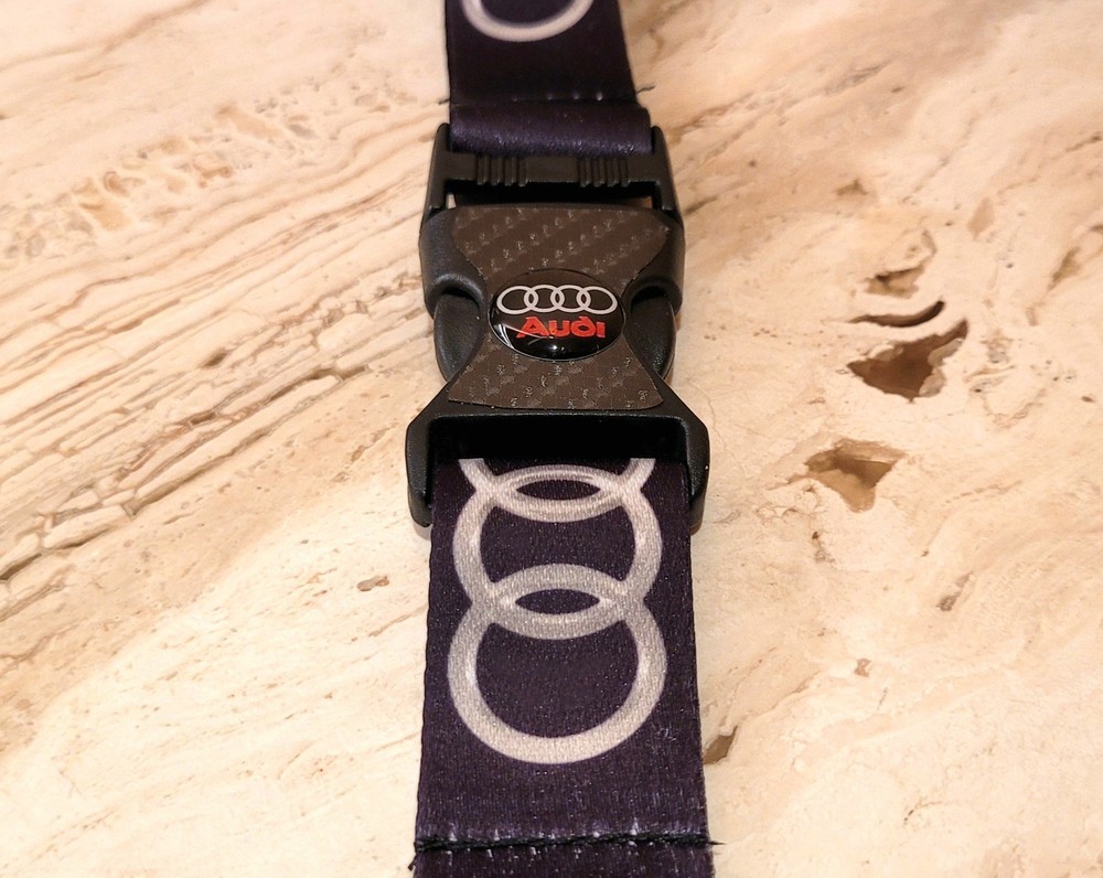Bespoke Audi Black Lanyard