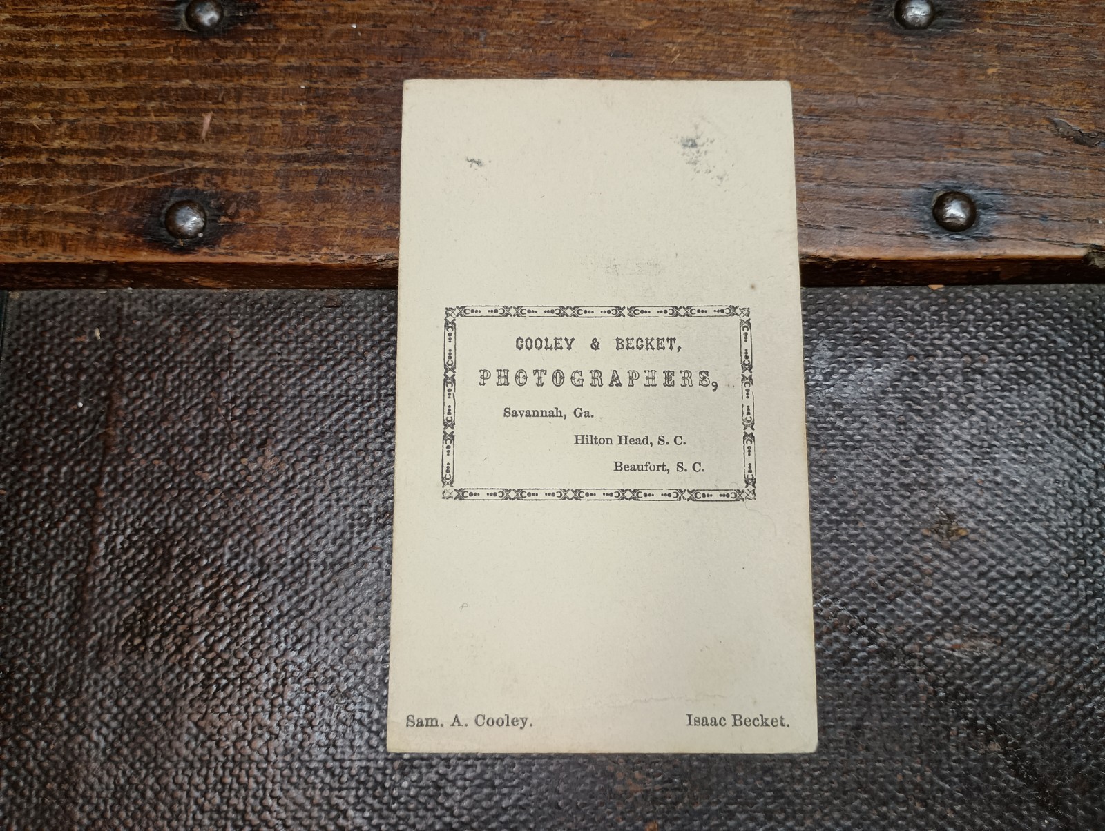 RARE CDV CONFEDERATE Captain W/ Sword South Carolina Photographer Cooley/Becket