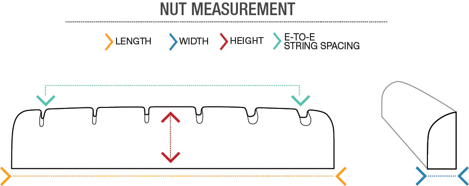 Graph Tech TUSQ XL Slotted String Nuts, Gibson® 2014-Present, Right-Handed