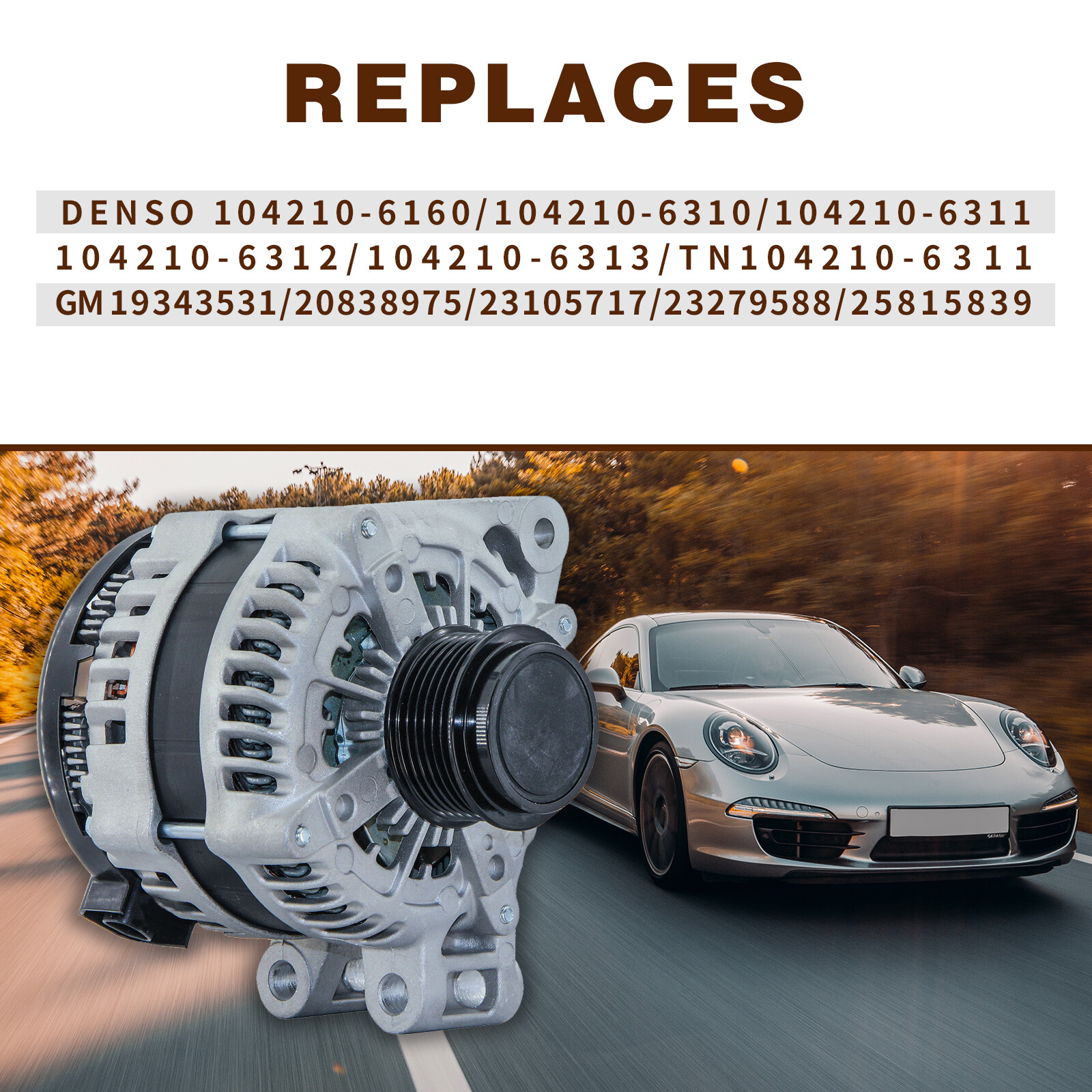 New Alternator For Buick 2008-2017 Chevrolet 2009-2017 GMC Saturn