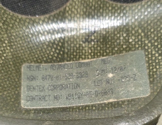 US Army Advanced Combat Helmet w/ NVG Mount