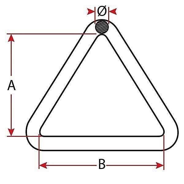 316G Stainless Steel Triangle