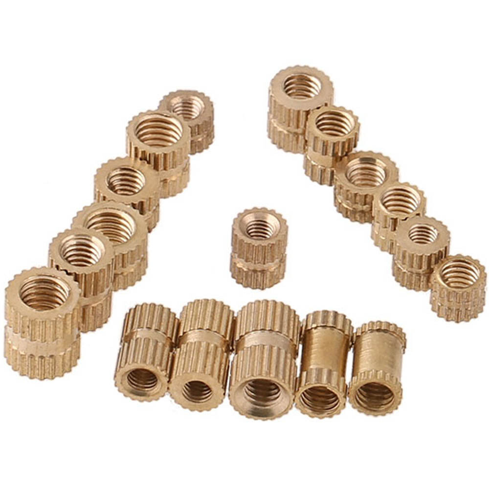 M4 Outer Diameter 5mm/6mm Brass Knurled Nuts Threaded Round Insert Embedded Nuts
