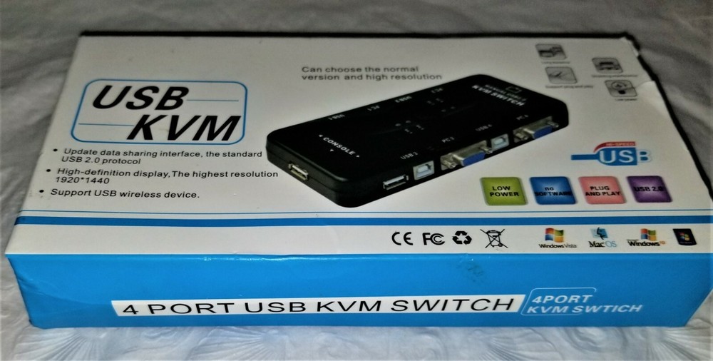 401UK KVM Switch Manual 4-port USB