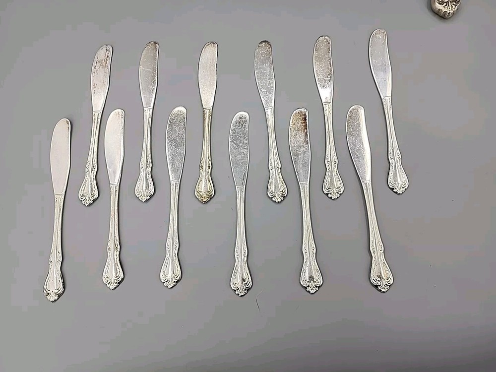 WM Rogers Oneida Silver Overlay 115 Piece Chalice Harmony Flatware Set