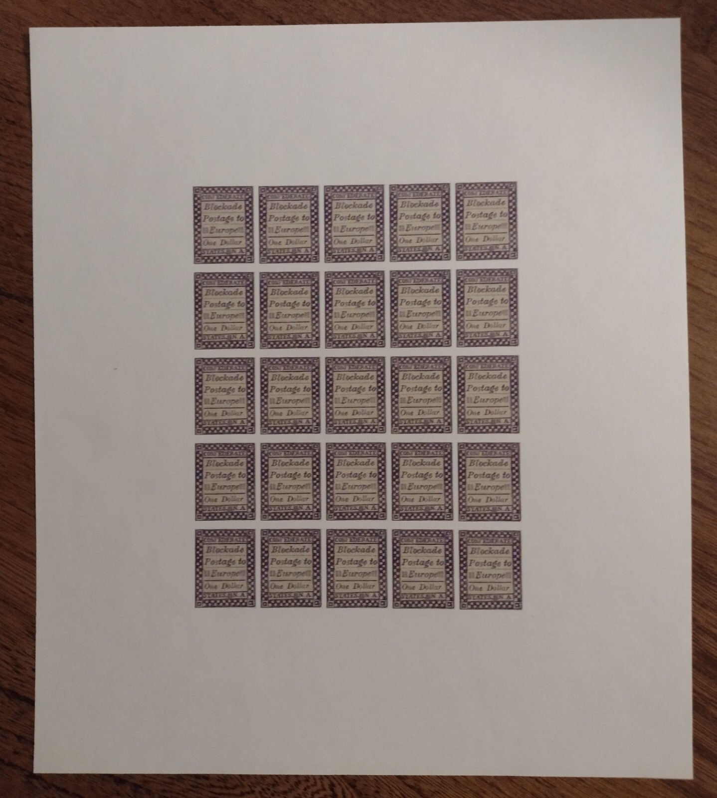 Civil War Reproduction Stamp Sheets Lithographs Prints Fantastic Item