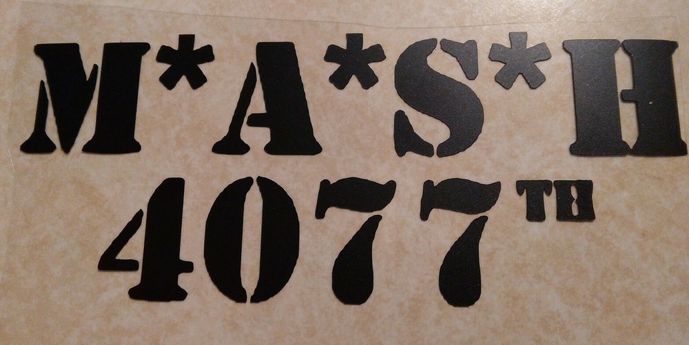 Mash 4077 Decal
