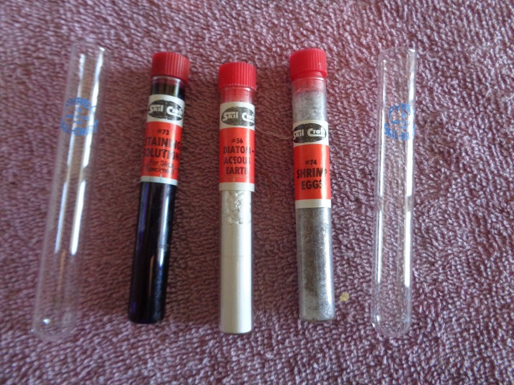 Vintage 1971 Skil-Craft Science Lab (incomplete) includes Microscope Manual Case