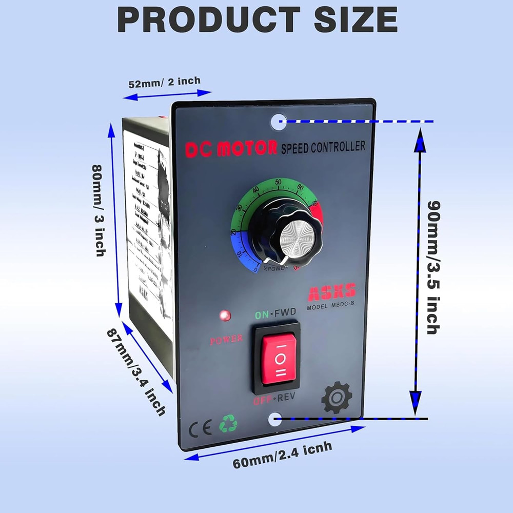 DC12V - 60V/20A Motor Speed Controller, with Forward and Reverse Switch,Suitable
