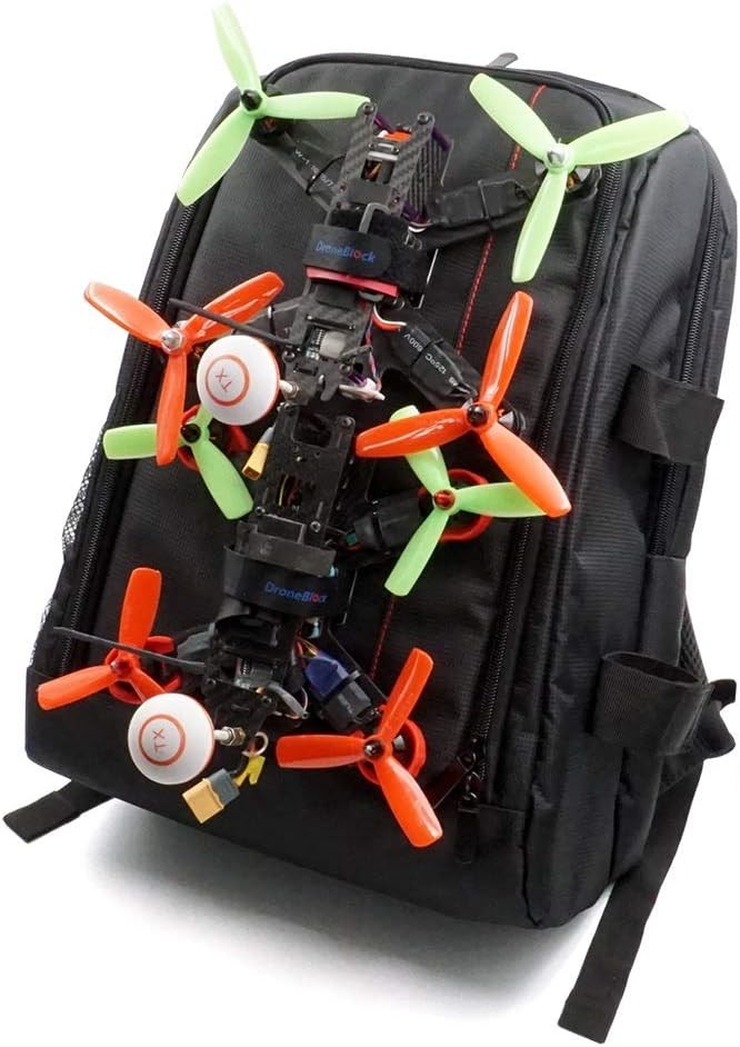 2 Set FPV Drone Lock Mount with Battery Straps for Quadcopter