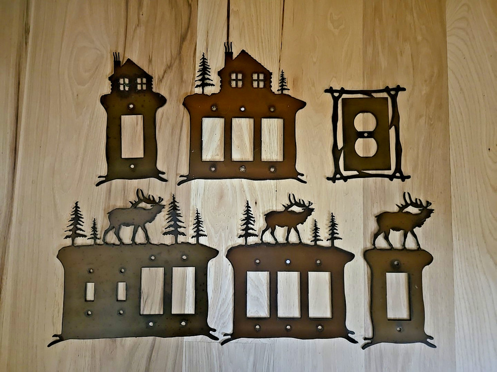 Wall Plate Switch Outlet Cover Rustic Cabin