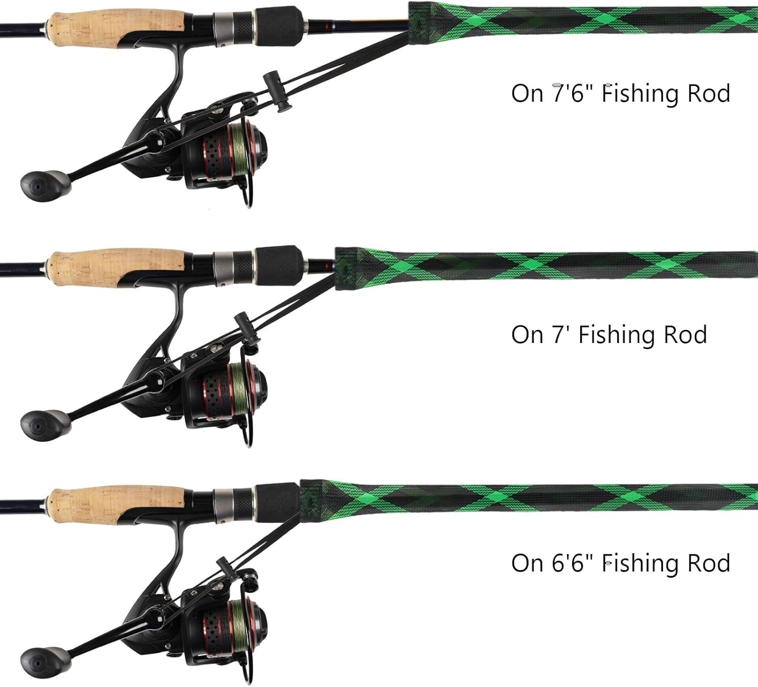 10PCS Fishing Rod Sleeve,Rod Socks for Fishing Poles, Fishing Rod Sleeves Sock C