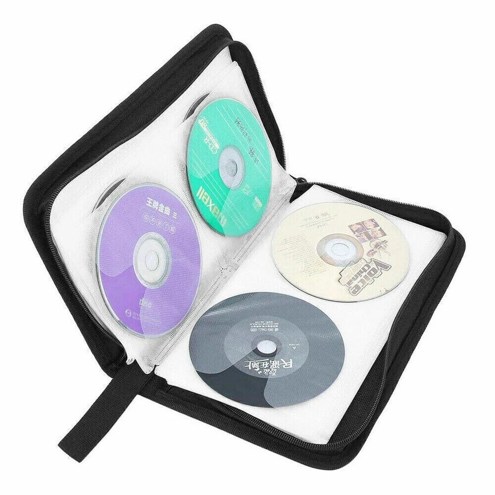 80 Disc CD Holder DVD Case Storage Wallet VCD Organizer