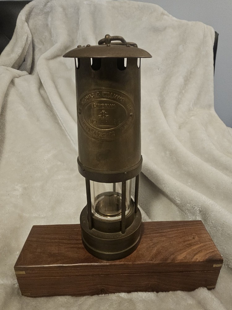 E. Thomas & Williams Ltd. Brass Miner’s Lamp Wales