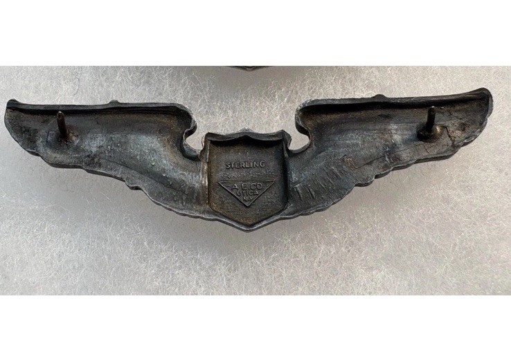 5 WWII / Prewar 1930’s USAC USAAF Full Size Sterling Silver Pilot Wings