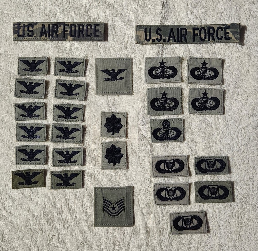 USAF Col Lt Col TSgt Command & Control Badges Aquisition Qualification Badges