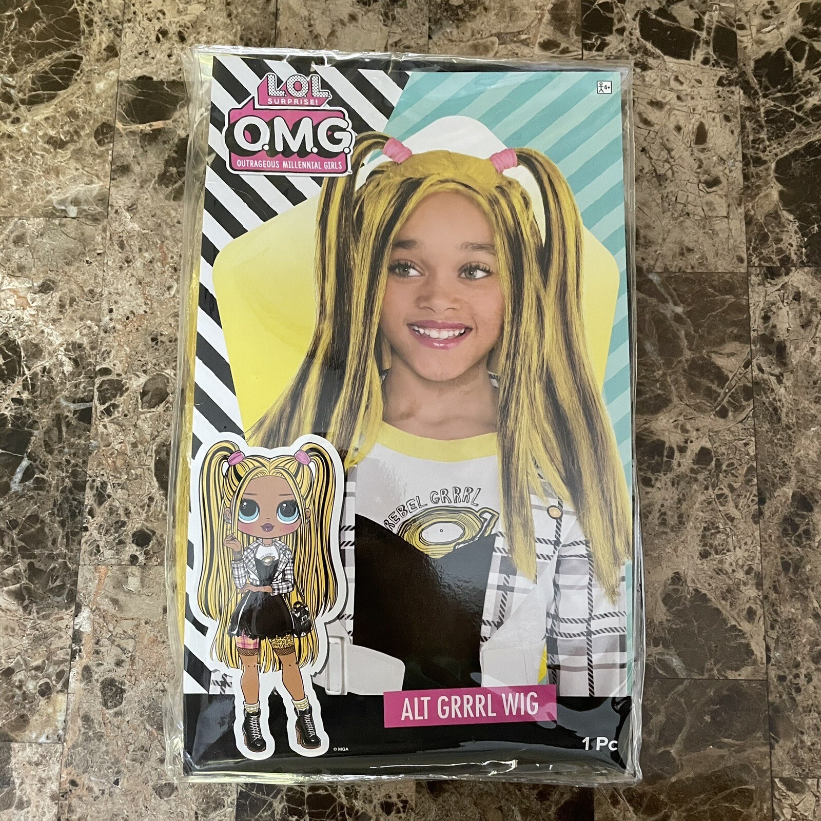 L.O.L. Surprise O.M.G. Alt Grrrl Two Toned Wig Girls One Size Fits Most NEW