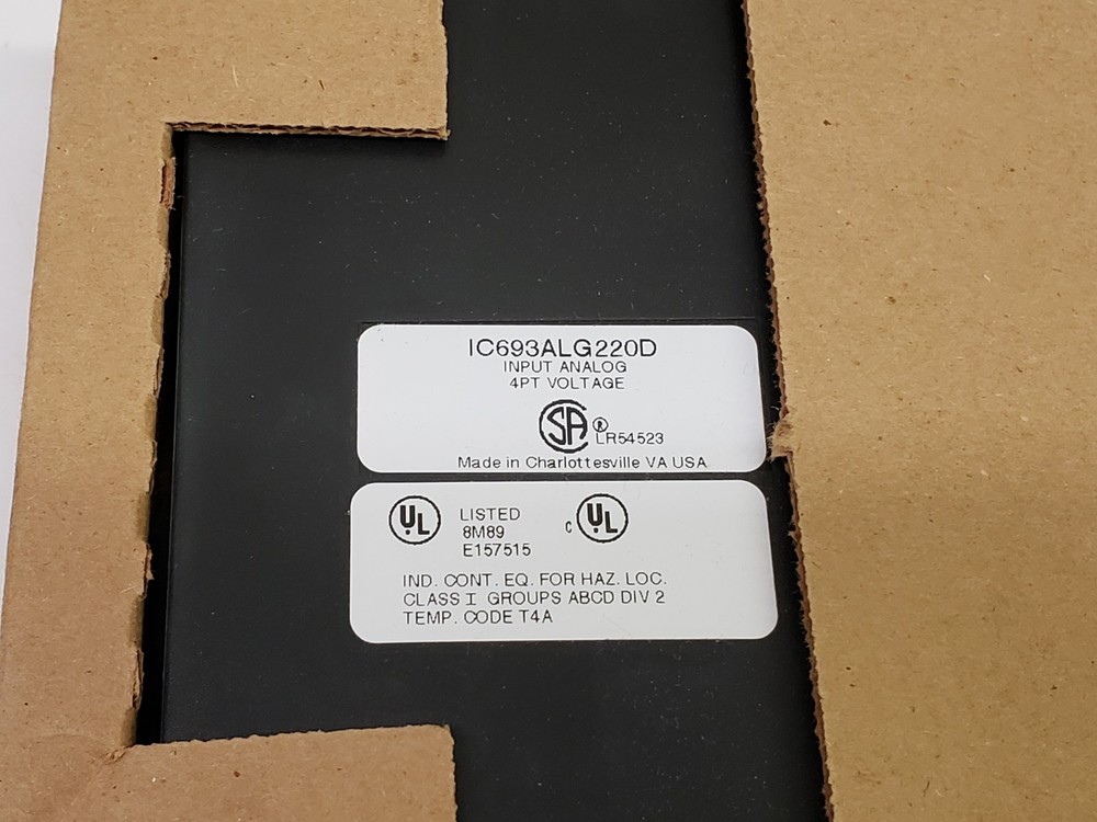 GE Fanuc Analog Input 4PT Voltage PLC Module IC693ALG220D