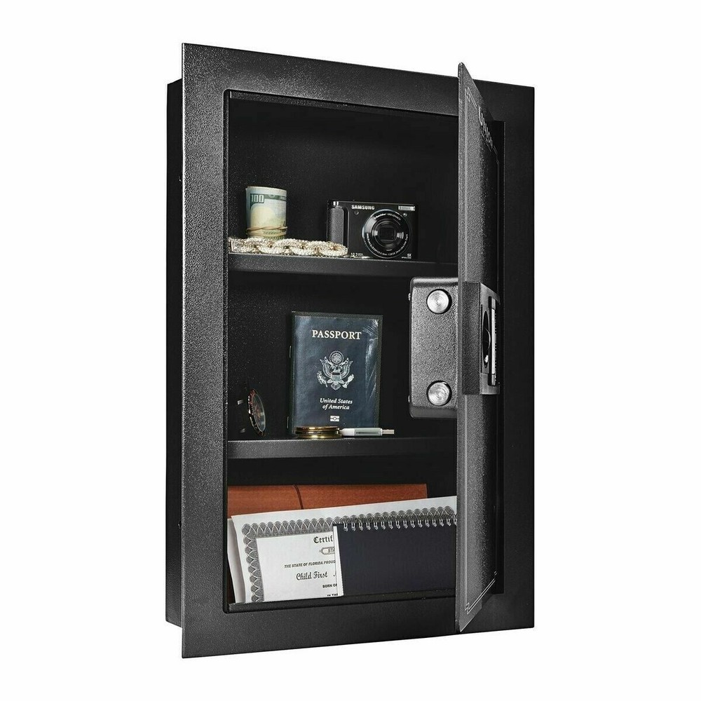 Safe Digital Wall Mounted Gun Security System Dual Lock Box Home Safe Security