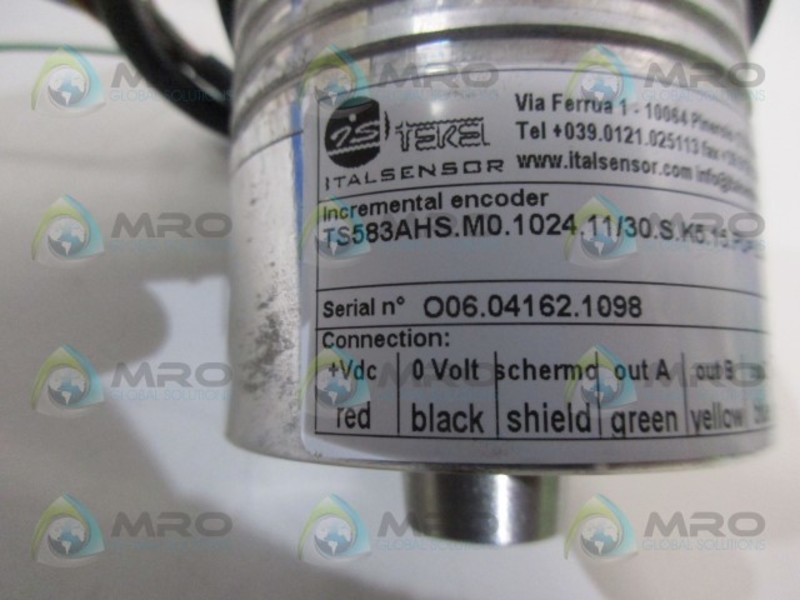 ITALSENSORS TS583AHS.M0.500.11/30.S INCREMENTAL ENCODER NSNP