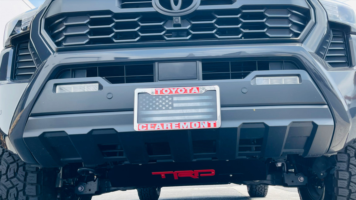 APC21 - Custom "TRD" Skid Plate Fits 25-26 TACOMA-Gas Models Only-Black with Red