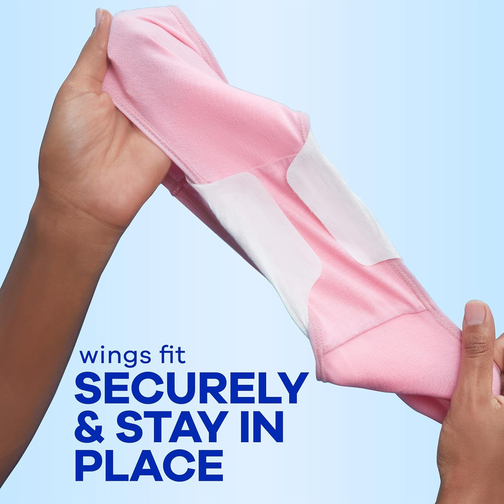 Always Infinity Flexfoam Feminine Pads, Size 2, Heavy Absorbency, 46 Count