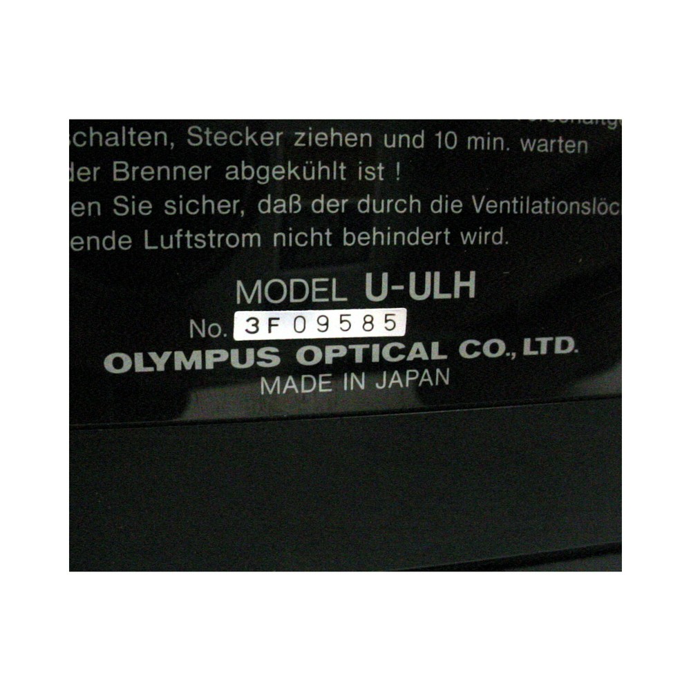 Olympus U-ULS100HG/U-ULH Microscope Mercury Light / Lamp House