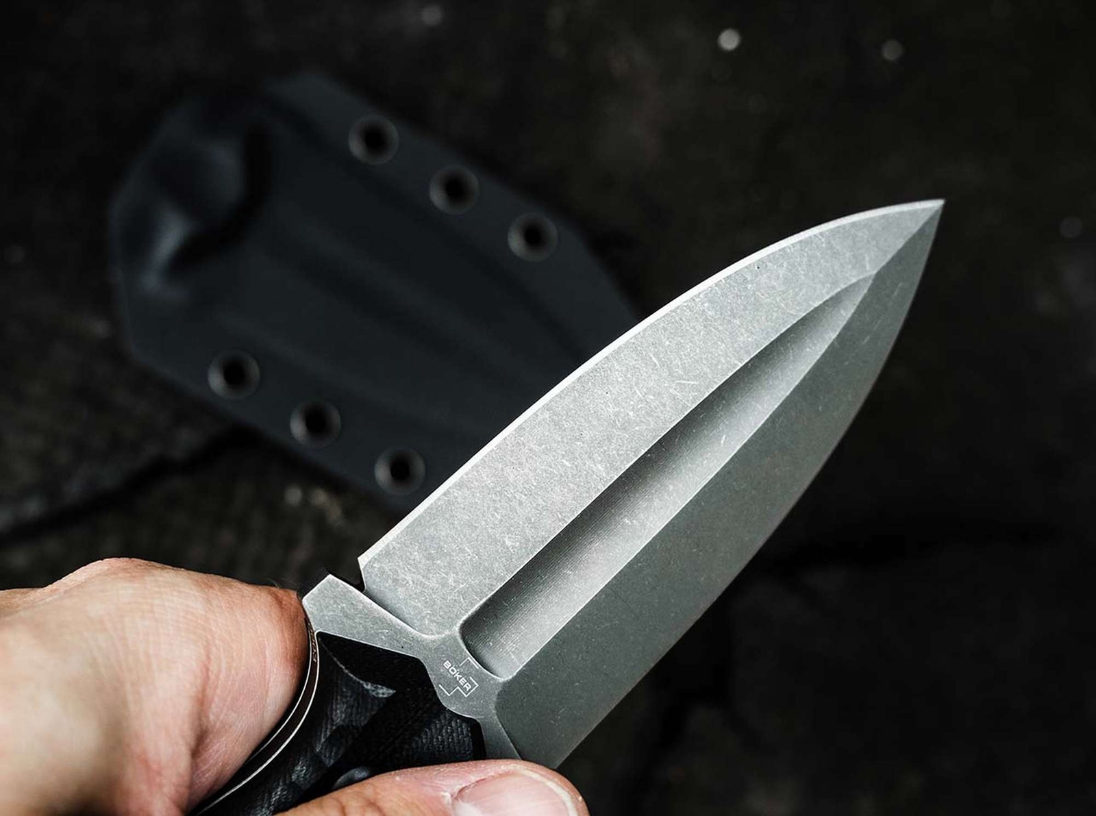 Boker Plus W1 Fixed Knife 3.47" VG-10 Blade G10 Handle Double Edge ✔️ 02BO118