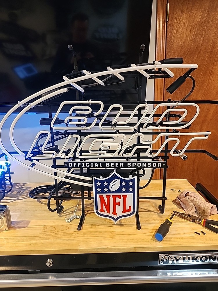 Bud Light Neon NFL shield Part