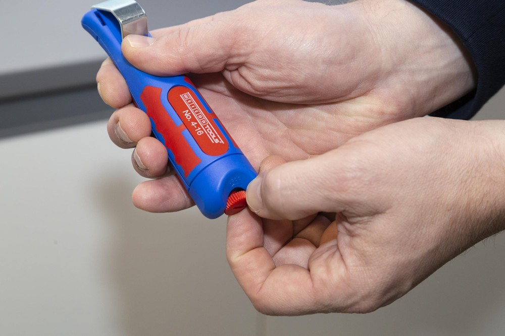 WEICON Cable Stripper No. 4-16 | Multi Stripping Knife | adjustable cutting d...