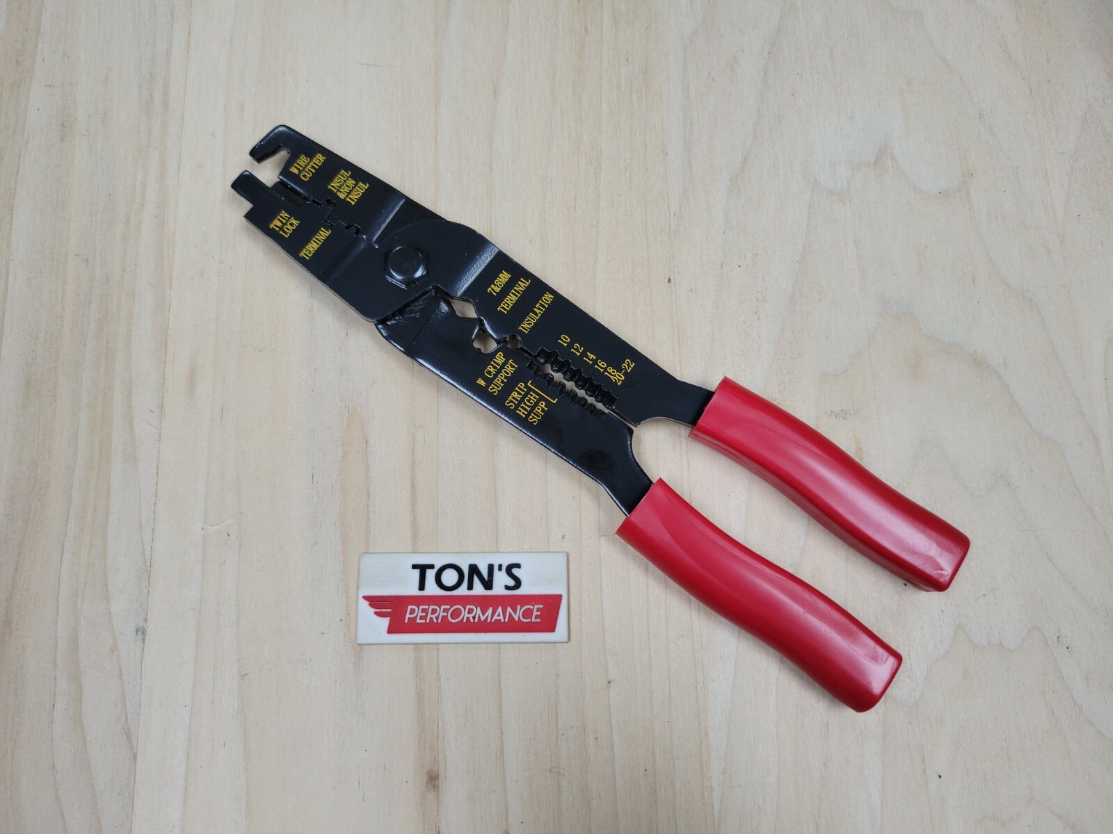 Spark Plug Wire Crimping Tool 7mm & 8mm Multi-function Wire Crimper Stripper