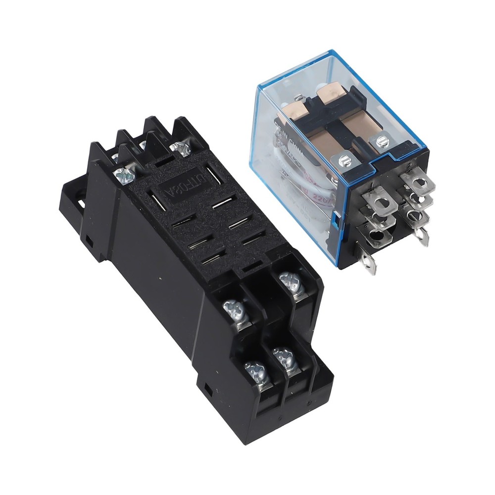 Efficiently Designed LY2N J Relay with Socket Base Operating at 220VAC/240VAC