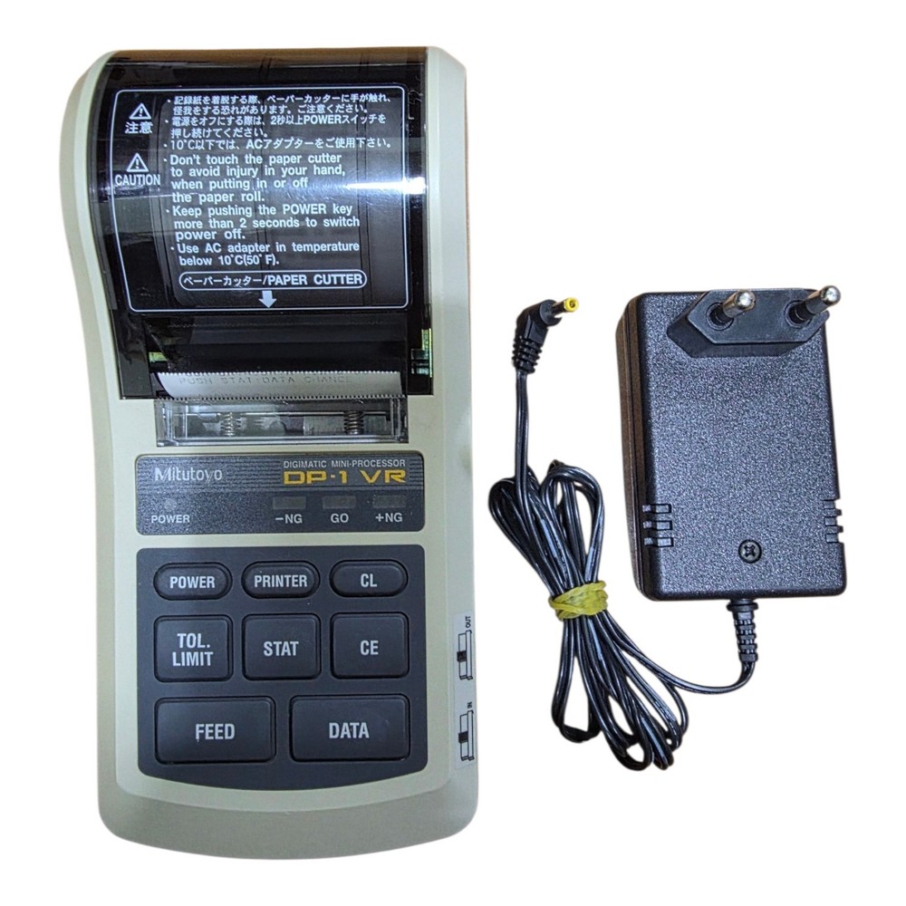 Mitutoyo DP-1VR Digimatic Mini Processor Printer w/ AC Adapter Tested Working