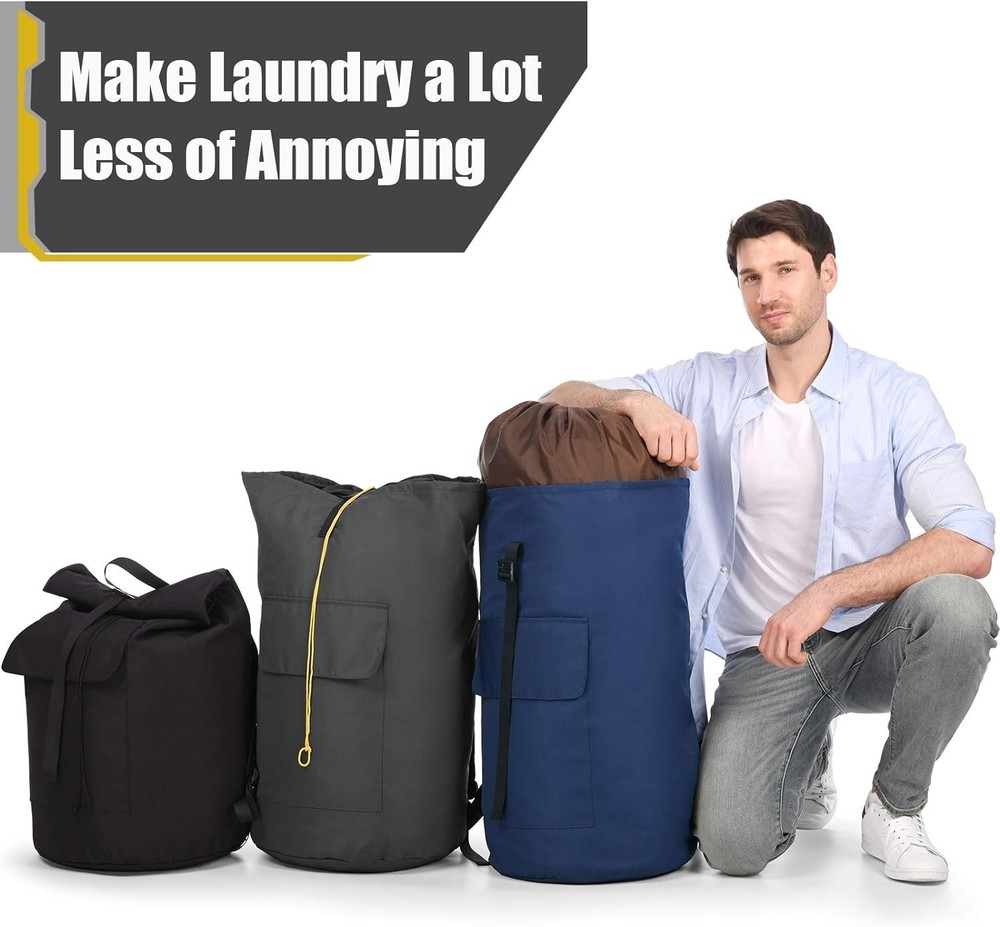 Extra Large 115L Laundry Backpack - Heavy Duty, Portable & Stylish Solution