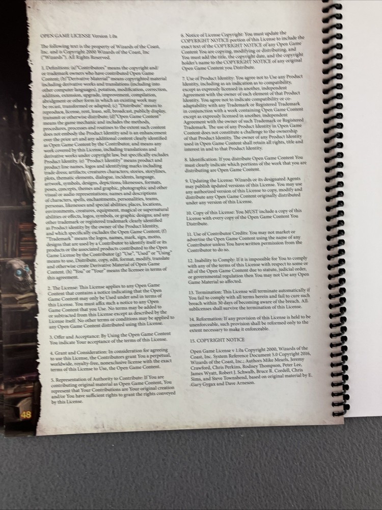 Mike Shea RPG Reference Lazy DM's Workbook Clean Illustrated Spiral Binding
